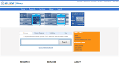 Desktop Screenshot of library.alliant.edu