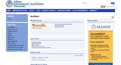Desktop Screenshot of my.alliant.edu